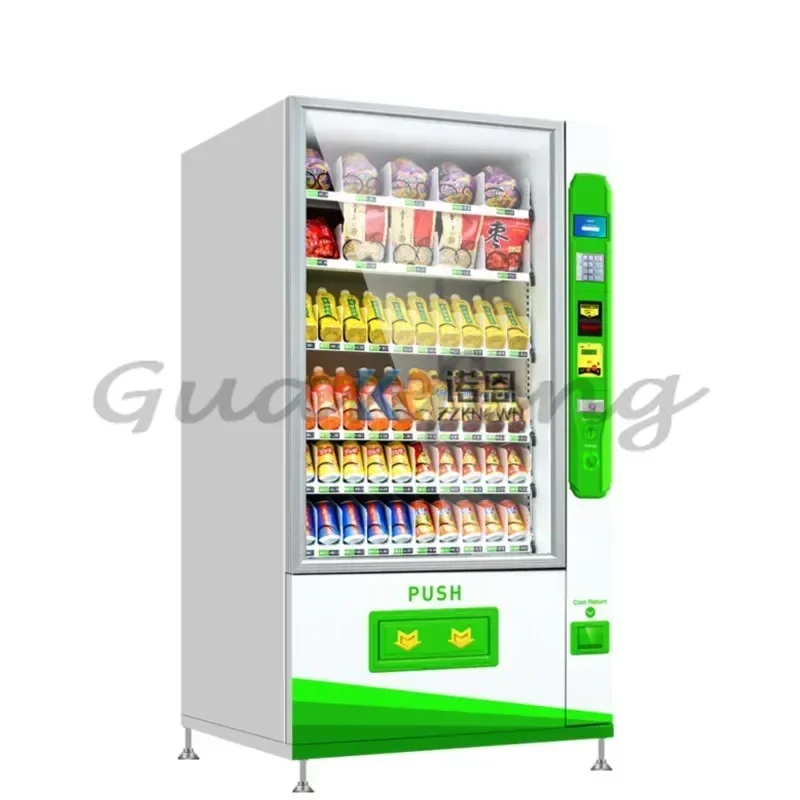 2024 Best Seller Multifunkcia 5 palcov LCD Screen Food and Snack Combo Vending Stroj