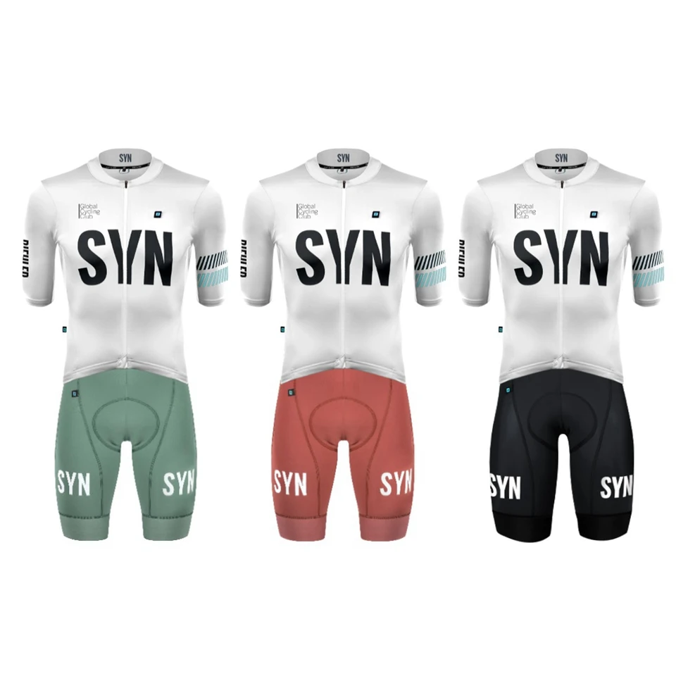 2024 Biela farebná schéma Elegantné pánske cyklistické obleky s krátkym rukávom Cyklovanie Set MTB Aero Aero Bicycle Tirls and Bib Trasets