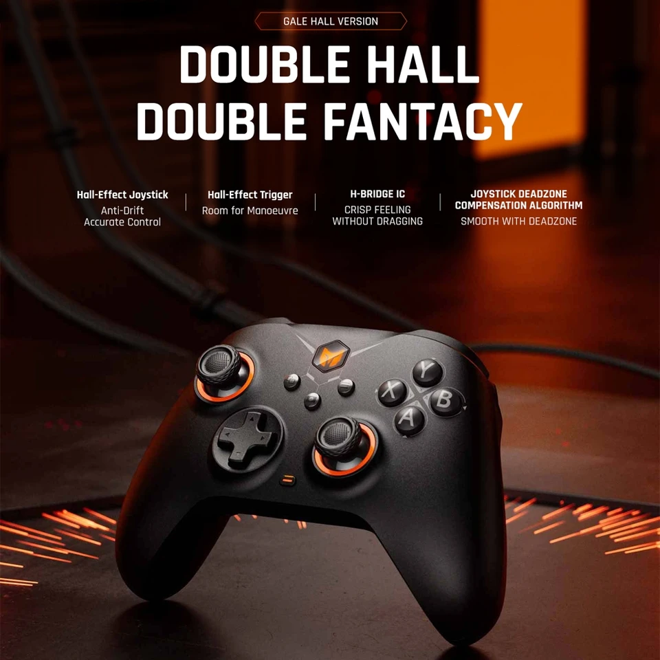 2024 Bigbig Won Won Gale Hall Standardtion NADVODNÁ HRASOVÝ OVERÁTOR Efekt Spúšťač Bluetooth Gamepad pre Switch PC iOS Android