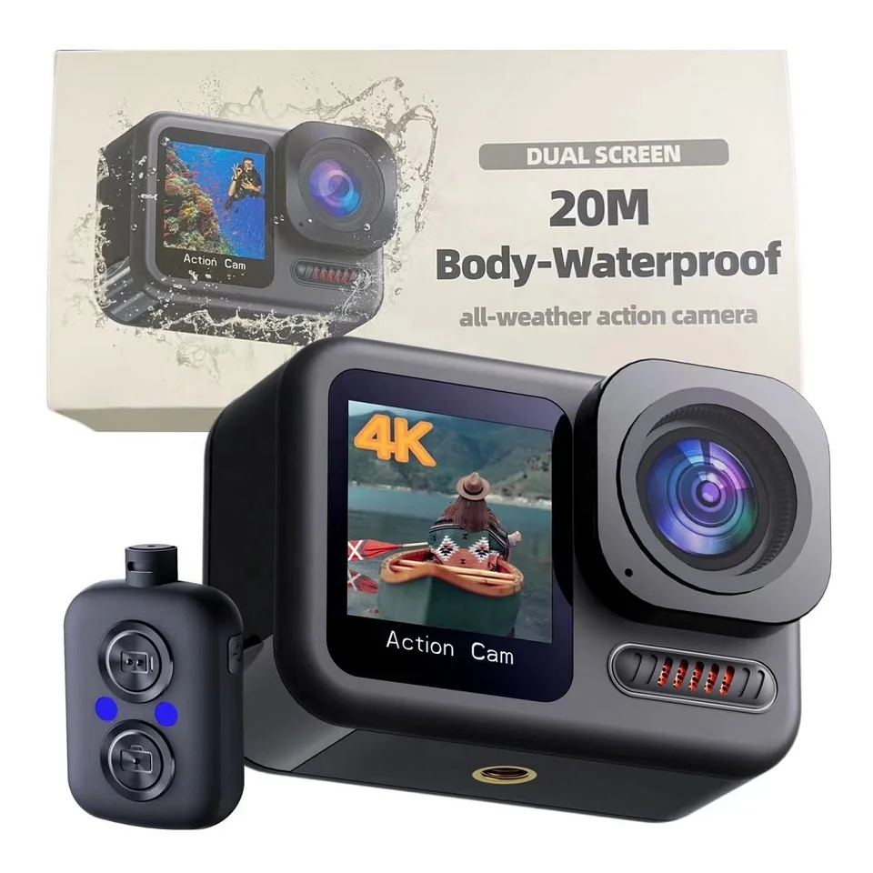 2024 Body nepremokavé 20 m 4K Akčné fotoaparáty v športovom EIS Anti-Trast with Action Camera Mikrofón