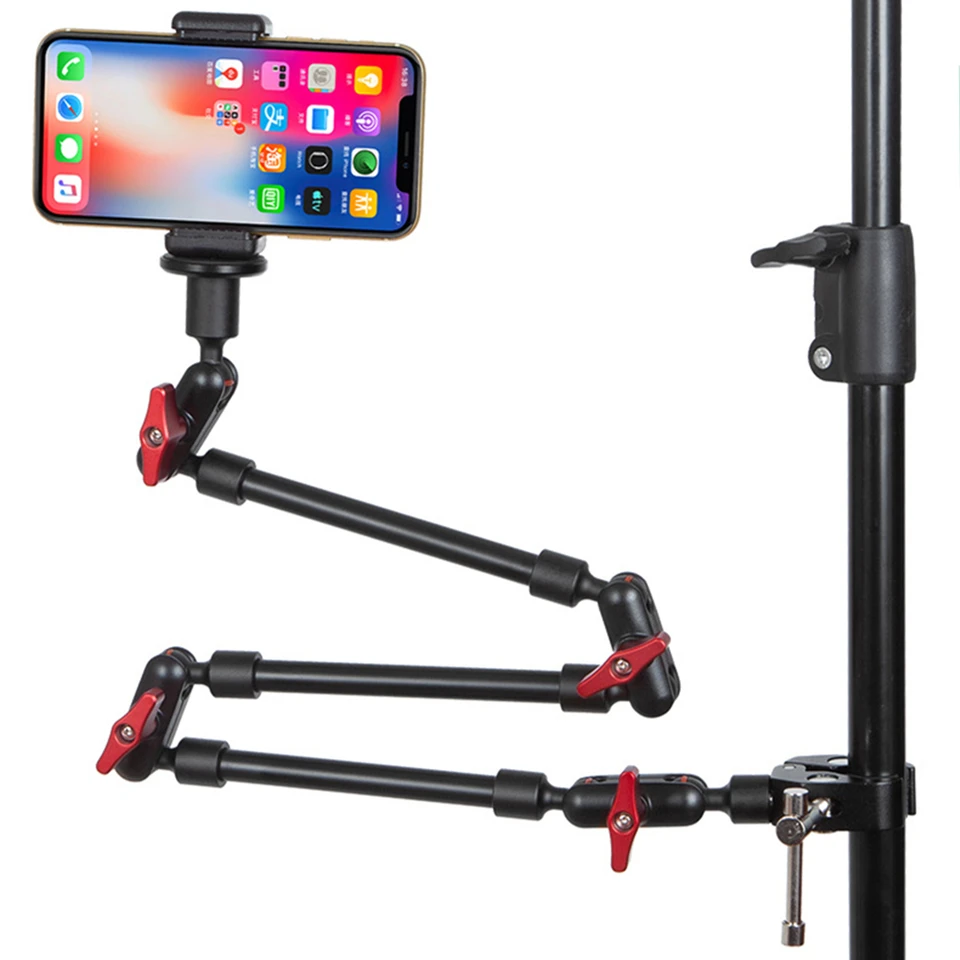 2024 Camera Magic Arm so super klipskou držiakom pre smartfóny kamerová kamera Clamp Mount Tablet WebCam Stude Sada súpravy