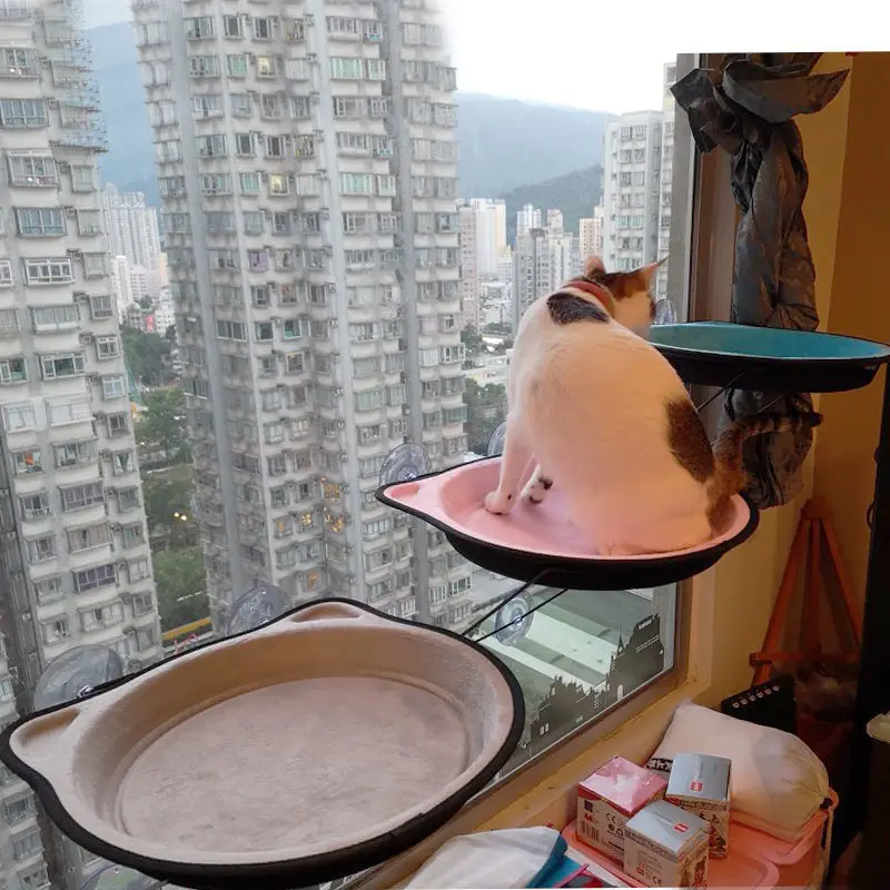 2024 Cat Window Hammock Climbing Rám Pet Kitty zavesenie spánkového postele mačky