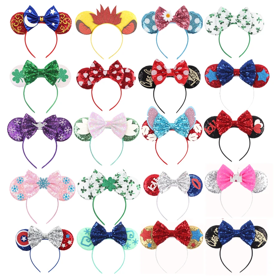 2024 Chic Mickey Mouse Ears čelenka Dizajnér Hairband Kids Festival Kaderské doplnky pre dospelých Darček Darček módne pokrývky hlavy
