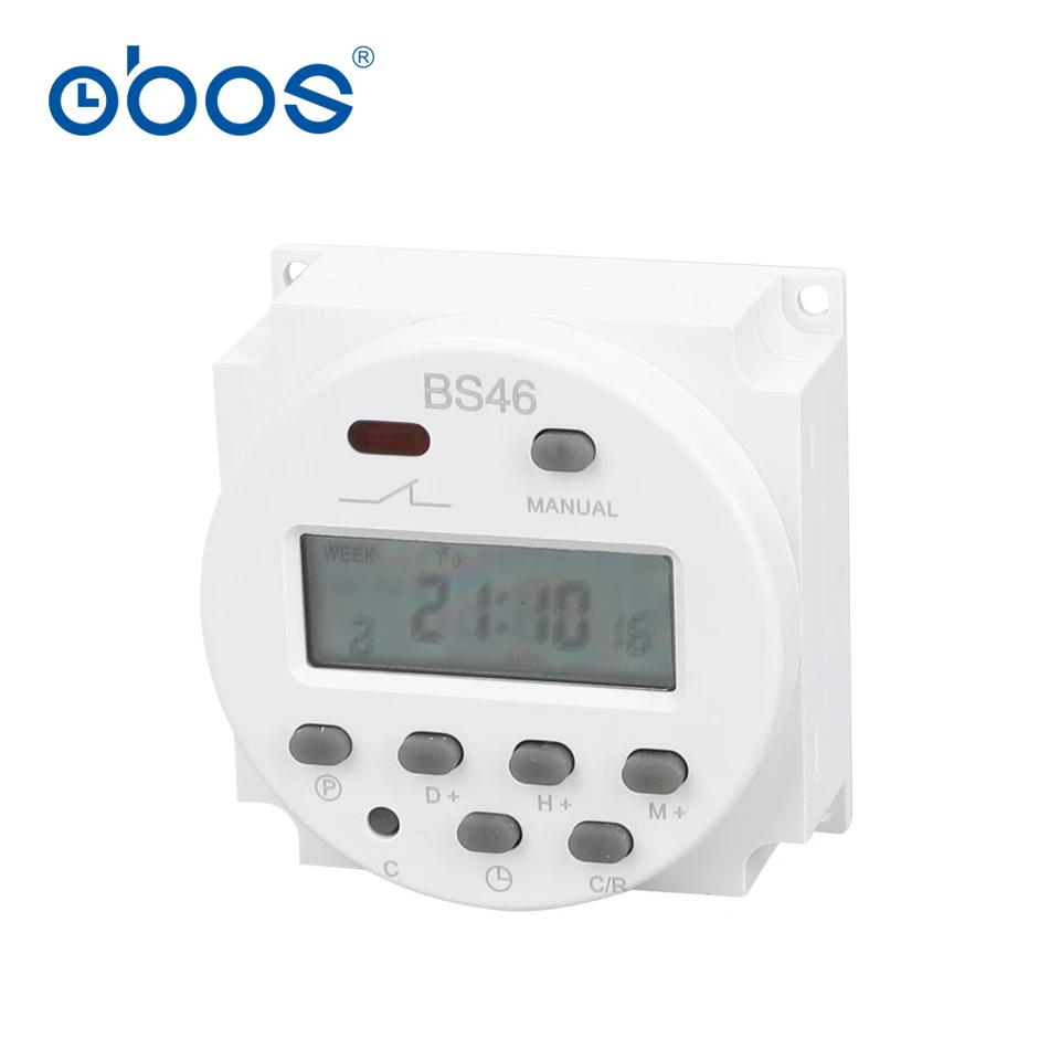 2024 CN101A Digitálny časovač Programovateľný relé prepínača časovača 16A AC 220V 230V 240V Digital LCD časový prepínač CN101 DC12V DC24V
