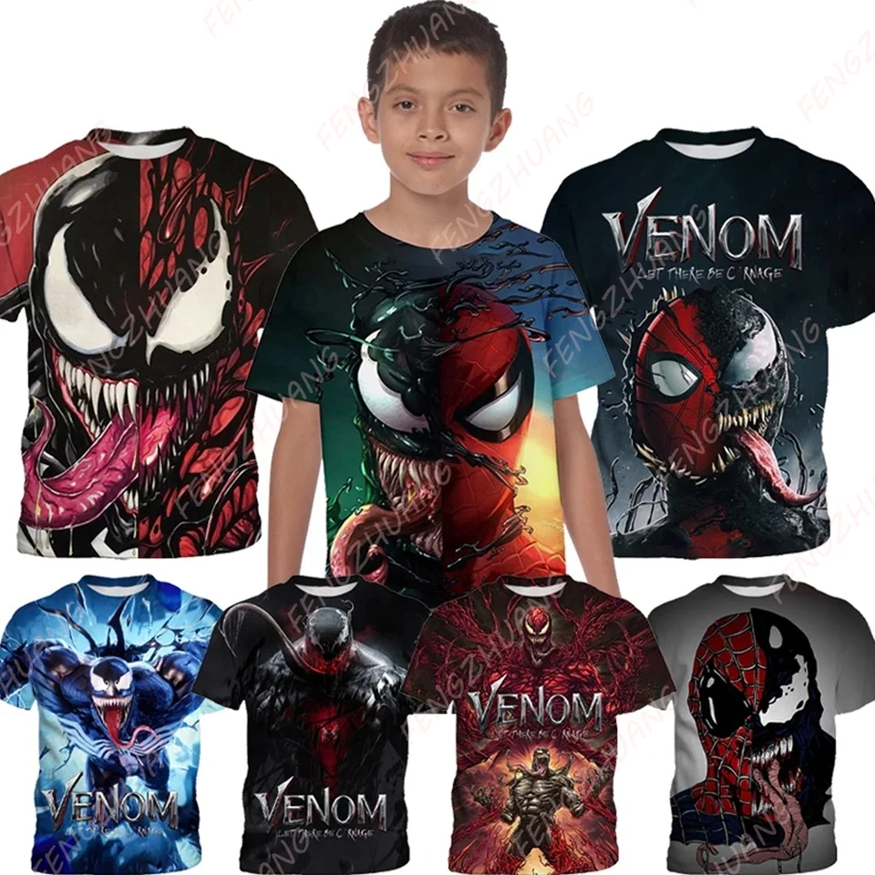 2024 Cool Fashion Streetwear Venom Element Tričko s krátkym rukávom Športové priedušné tričko Unisex Casy Comfort Fitness top