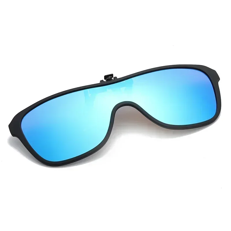 2024 Cool Flip Up Clip na slnečných okuliaroch Polarizovaný TR90 Photochromický štvorcový štvorcový nadrozmerný rybársky slnečné okuliare UV400