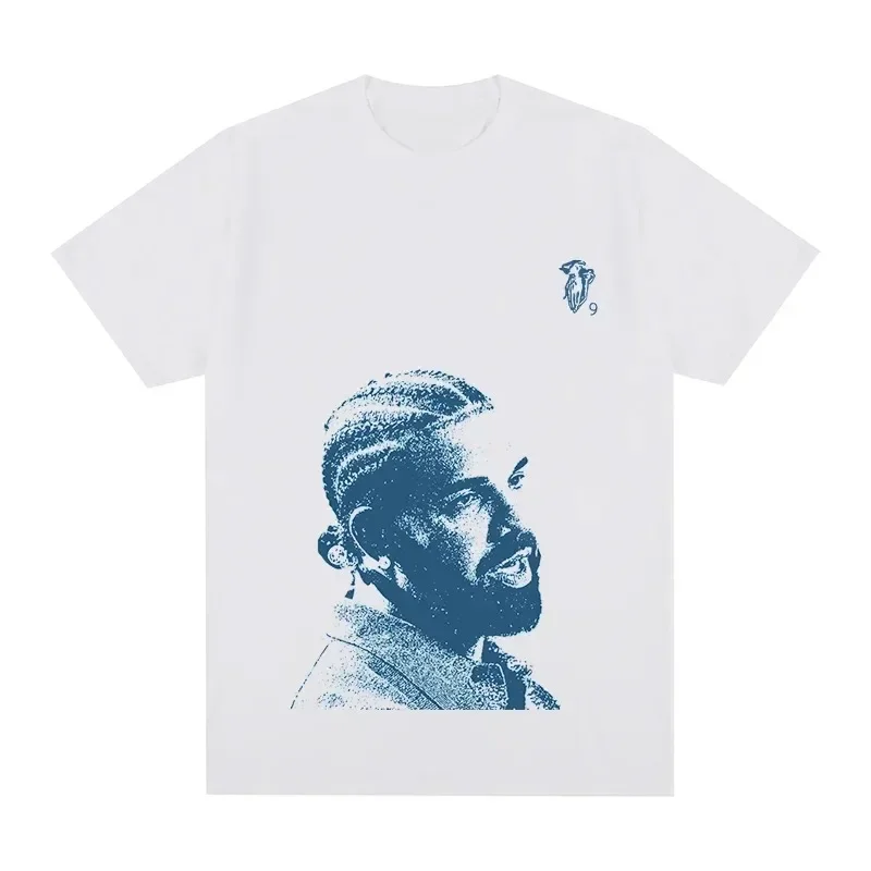 2024 Drake Cotton Men Tričko Hip hop rap hudba tričko Vintage nadmerne nadmerne krátke rukávy Streetwear Summer Fashion Women Tees Tops