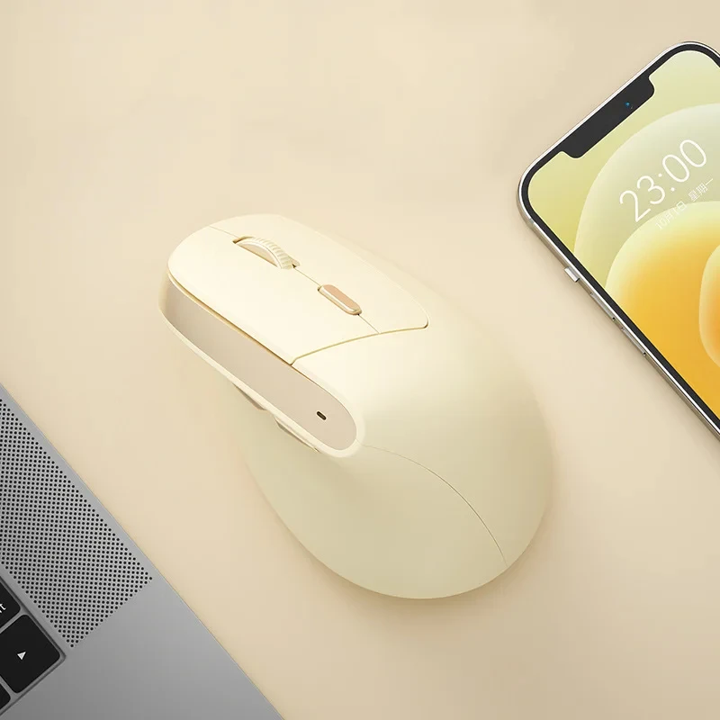 2024 Duálny režim bezdrôtového Bluetooth myši ergonomická vertikálna myš 2400 dpi tiché nabíjateľné myši pre laptop PC Tablet
