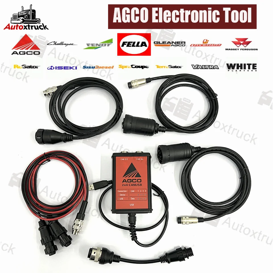2024 Elektronický traktor pre AGCO Diagnostickú súpravu Canbox Fendt Fendias OEM Agco Massey Ferguson Fendt Diagnostic Scanner Tool