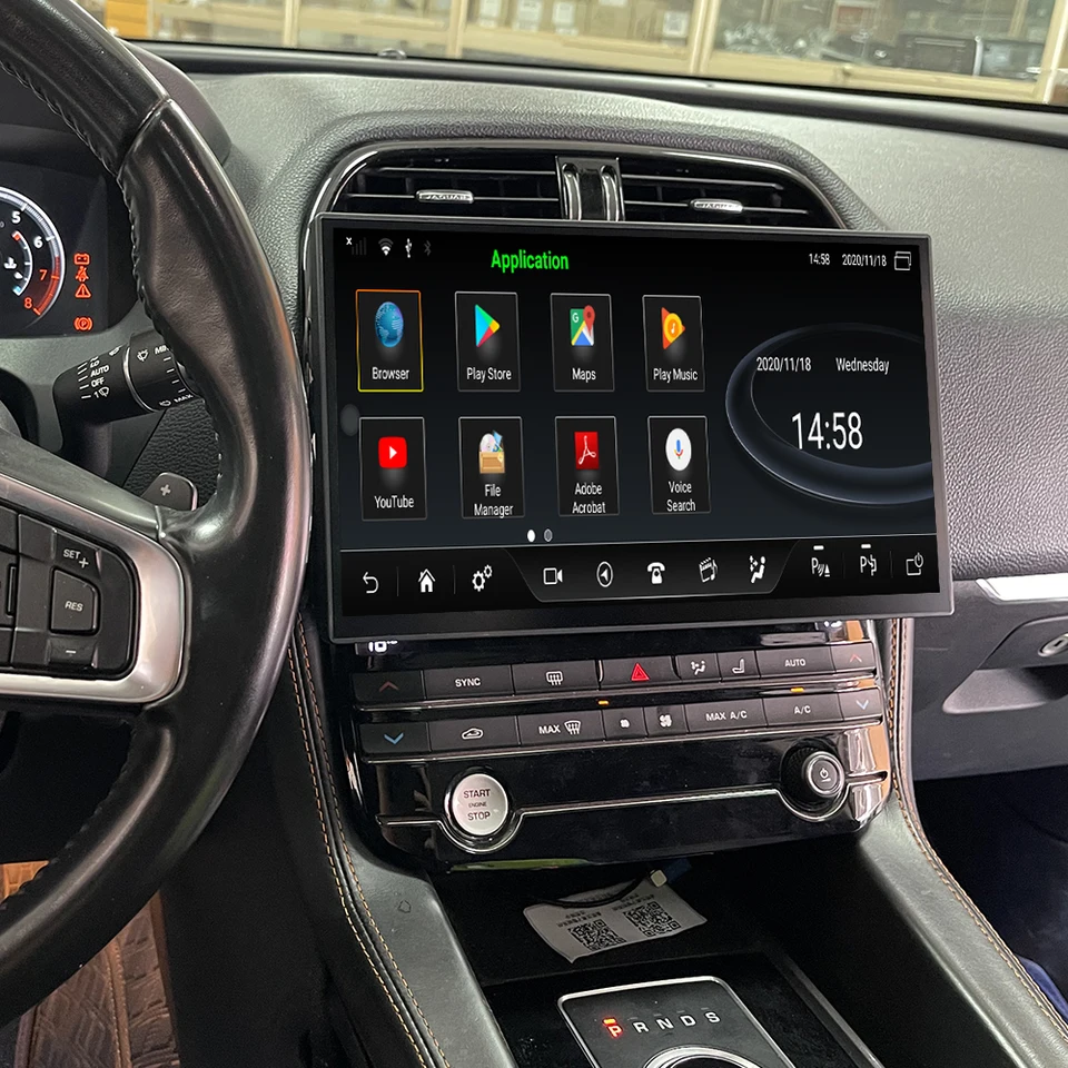 2024 Gen 13.3 Automatické stereo pre Jaguar F-Pace 2016-2020 Android Multimedia DVD Player Headunit Conditioner Digitálna obrazovka AC Panel AC