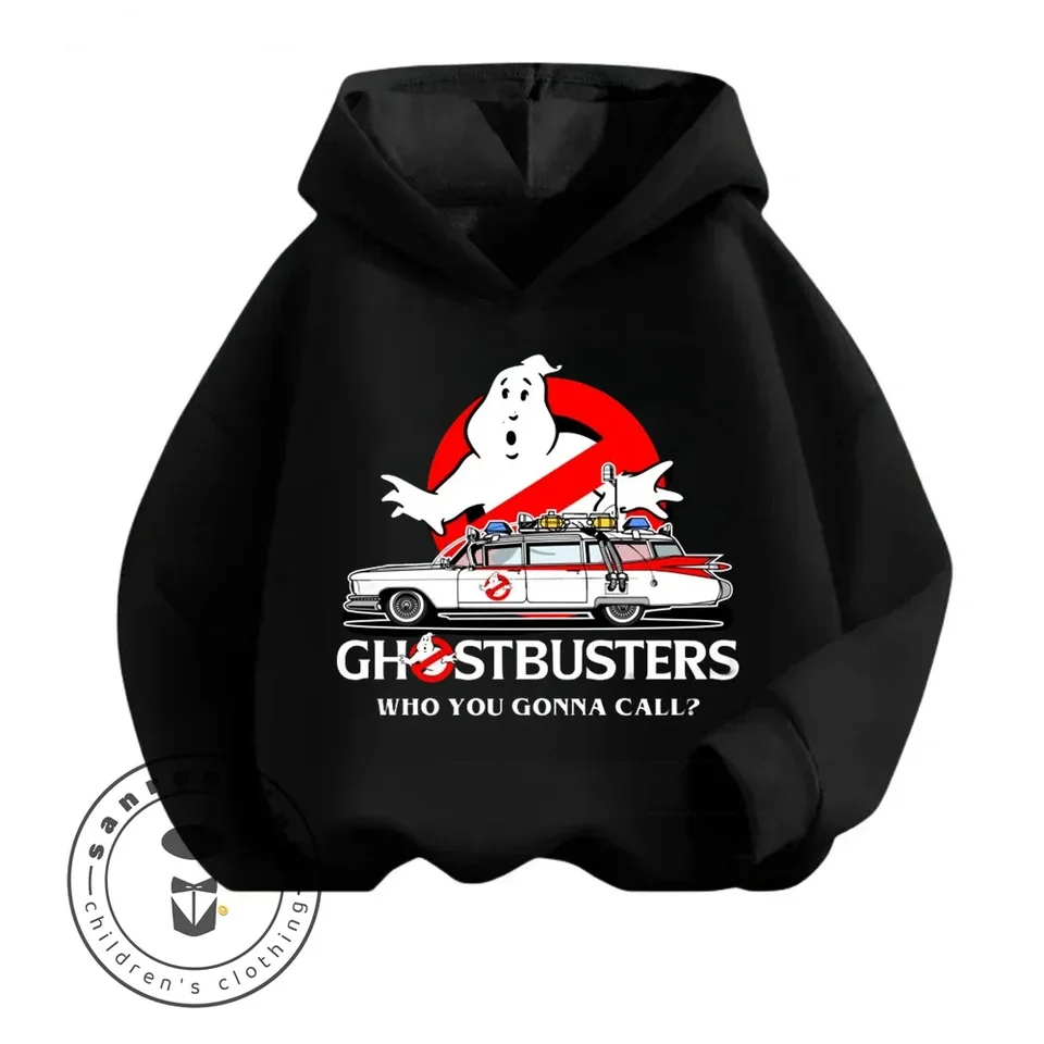2024 Ghostbusters Cartoon Personalizovaný jedinečný vynikajúci dizajn detí jar a jeseň hravé roztomilé nové mikiny s dlhým rukávom