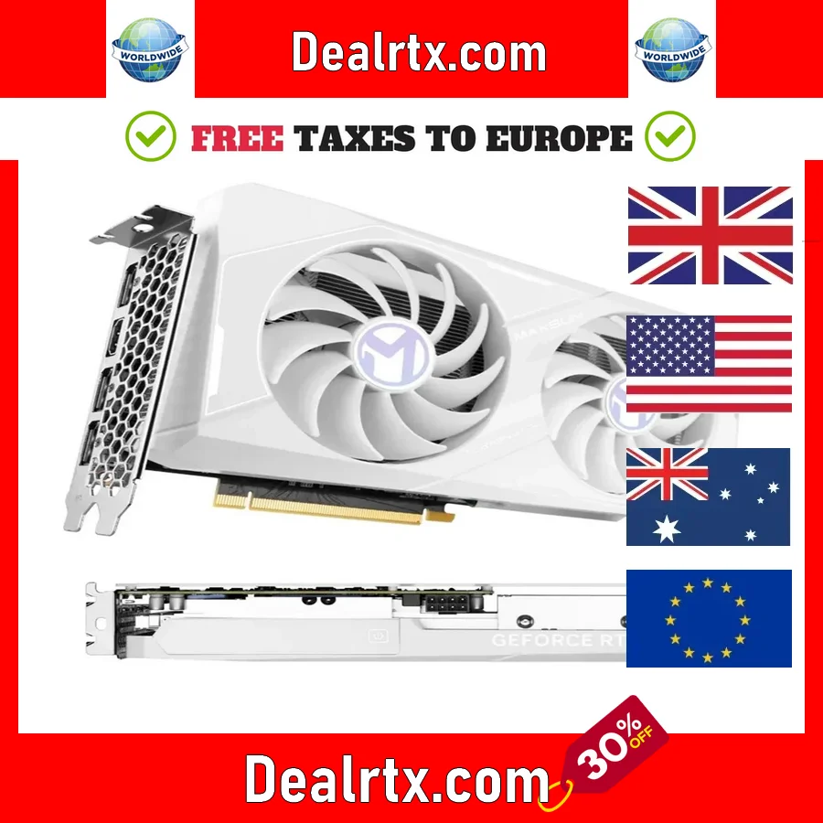 2024 Grafické karty RTX 4060 Terminátor 8g GDDR6 GPU 128bit PCI Express 4,0 x8 Herné grafické karty Desktop Komponenty