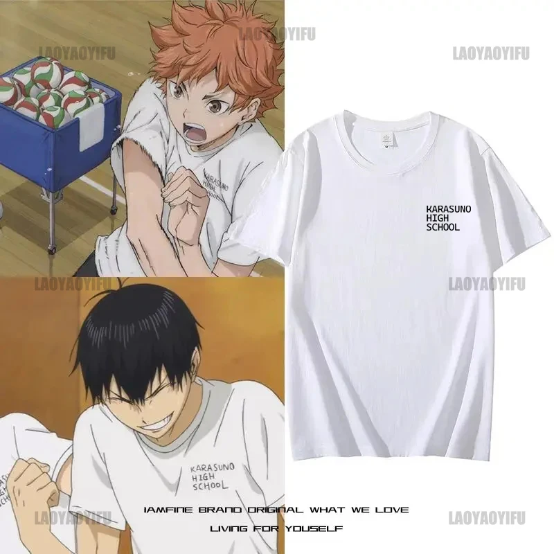 2024 Haikyuu Pánske a dámske tričko s krátkym rukávom Shoyo Hinata Volleyball odev Anime tlač príležitostné tričko Cotton