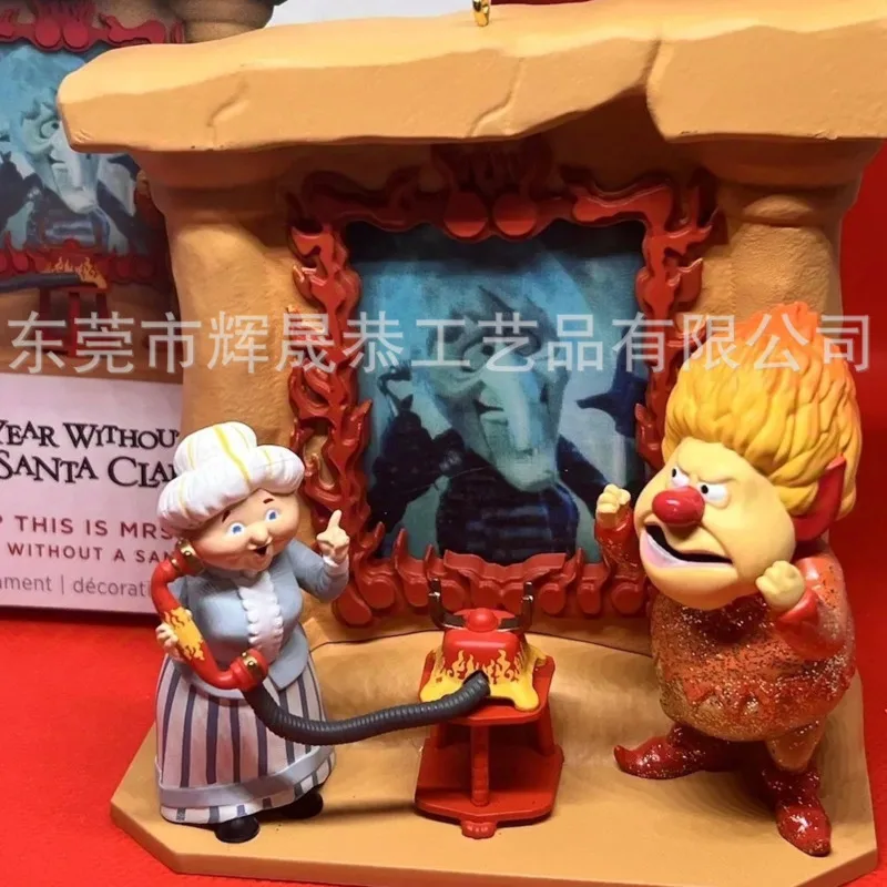 2024 Heat & Snow Miser a Santa Claus Ornament Kreatívna osobnosť v interiéroch Remeslá