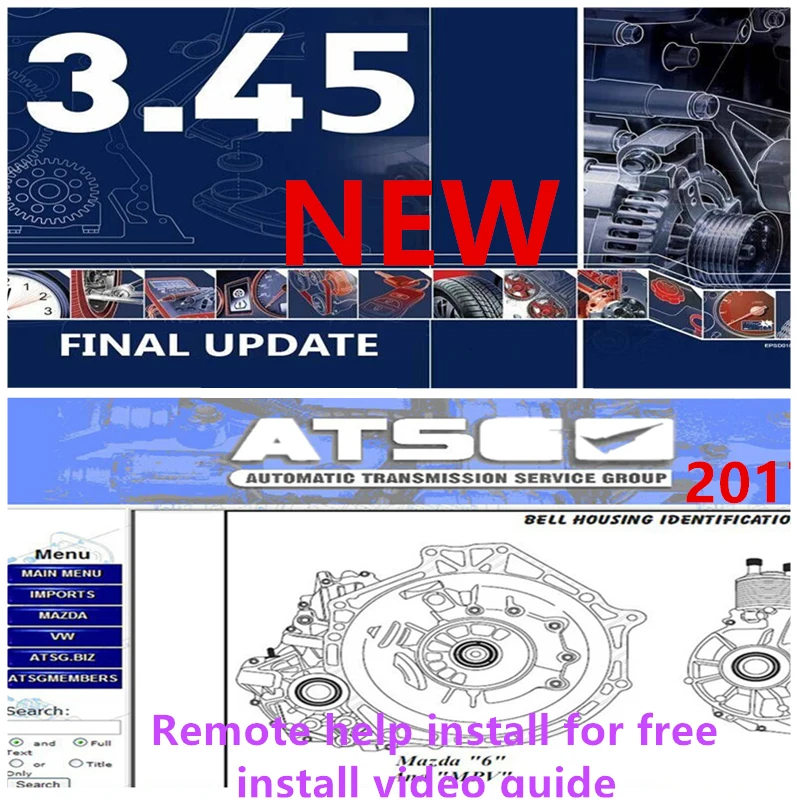 2024 HOROCKÁ VERZIA Auto.data 3.45 a ATSG 2017 Automatické opravy softvéru+ Inštalácia videa Guide+ Diaľková inštalácia Pomoc zadarmo