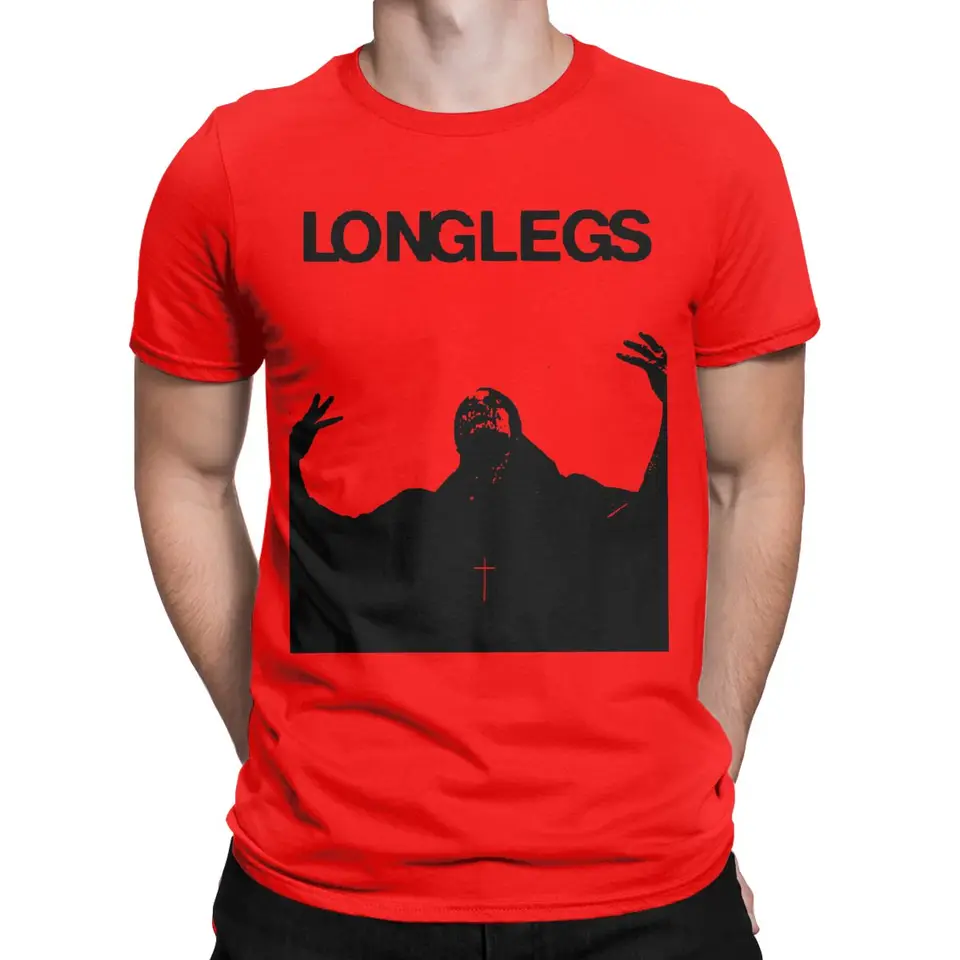 2024 hororový film longlegs košeľa odevy Men ženy 100% bavlna Príležitostné strašidelné filmové tričko s krátkym rukávom Grafika vytlačená
