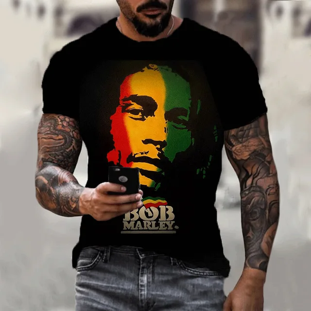 2024 Horúce predajné tričká Bob Marley Tričká 3D tlačené muži Dámske letné klasické regučné štýly hip hop T košele nadmerne veľtrhové odevy