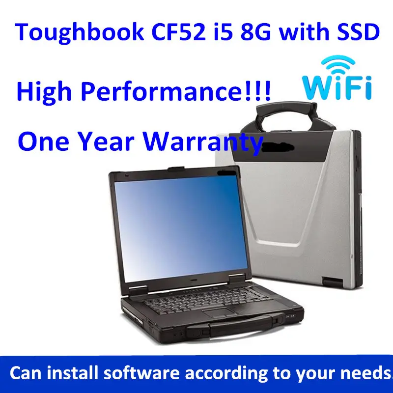 2024 HOT FOR PANASONIC BUDYBOOK CF52 NAPOŽITOVÝ PREPOJET CF-52 CF 52 I5 8G S SSD Práca pre MB STAR C4 C5 Diagnostický nástroj AllDATA Softvér AllDATA