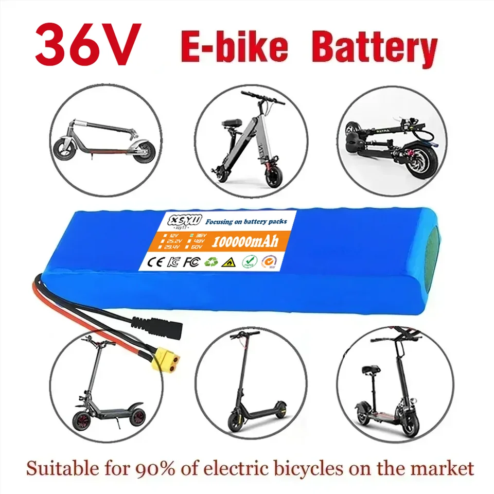 2024 Inovácia 36V 100000 mAh 10S3P 36V Elektrická batéria batérií 36V batériový skúter 18650 Littium M365 Electric Secootter