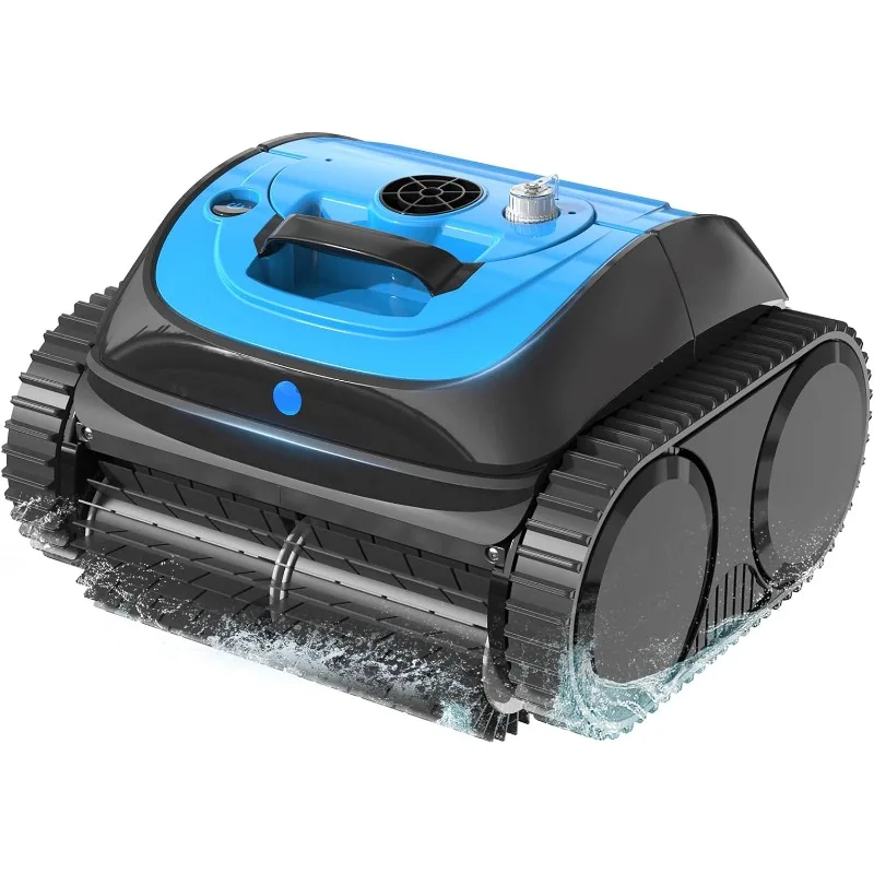 (2024 Inovácia) Váku na čistič bazénového bazénu pre bazény s brzdou, bezdrôtový robotický čistič bazénov, čistenie steny a vodovodného linky