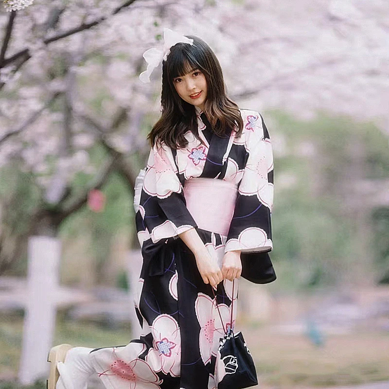 2024 Japonské kimono pre ženy Tradičné kostým Cosplay anime kostým Geisha Yukata Sauna Summer Robe Fotooting Oblečenie