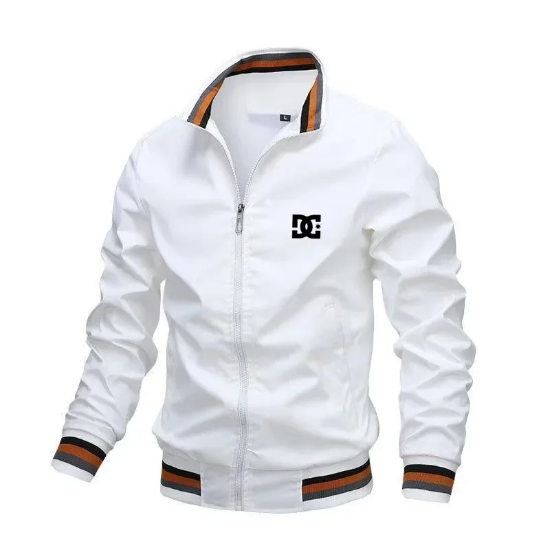 2024 Jeseň a zimná pánska neformálna bunda Zipper DG vonkajšia bunda Windbreaker pre mužov vodotesný bombardér
