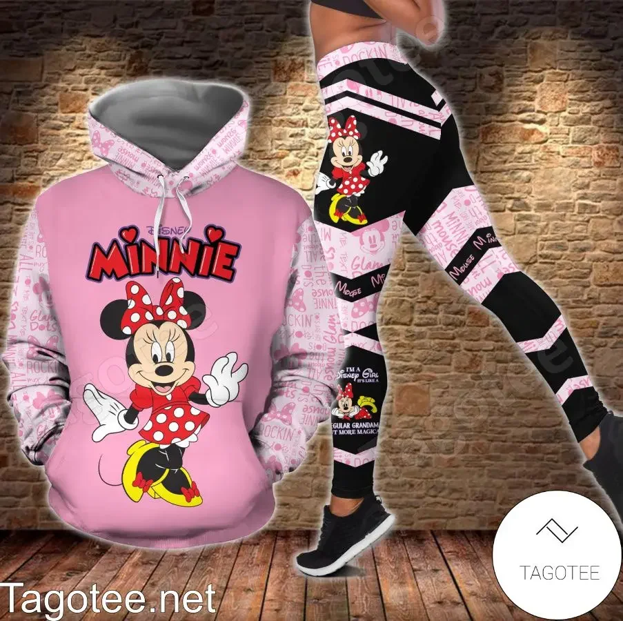 2024 Jeseň New Disney Hoodie Yoga Pants Set Fashion Women Set Cute Minnie Hoodie Set Y2K Sports Women's Set