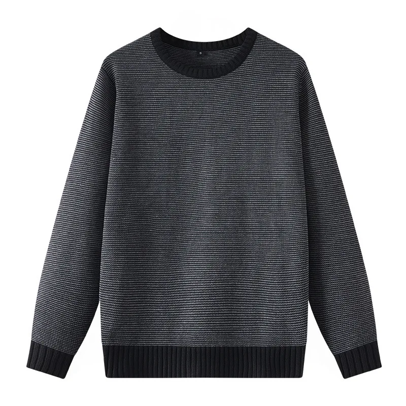 2024 Jeseň/zima nových pánskych pletených odevov Trendy Pullover Swater Sweater Round Crck Classic Stripe