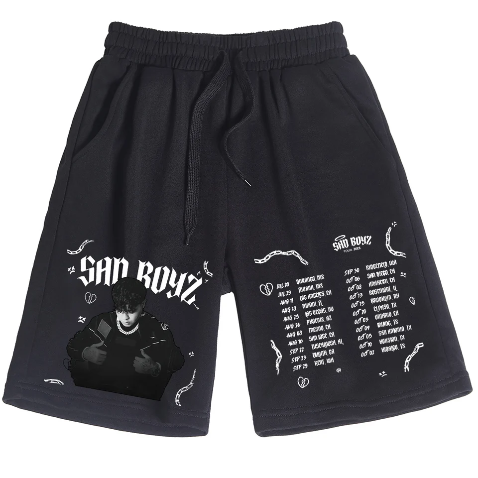 2024 Junior H SAD BOYZ 4 ŽIVOTNÉ KREJY UNISEX Príležitostné voľné pláž bavlnené hip hopové darčeky Krátke nohavice