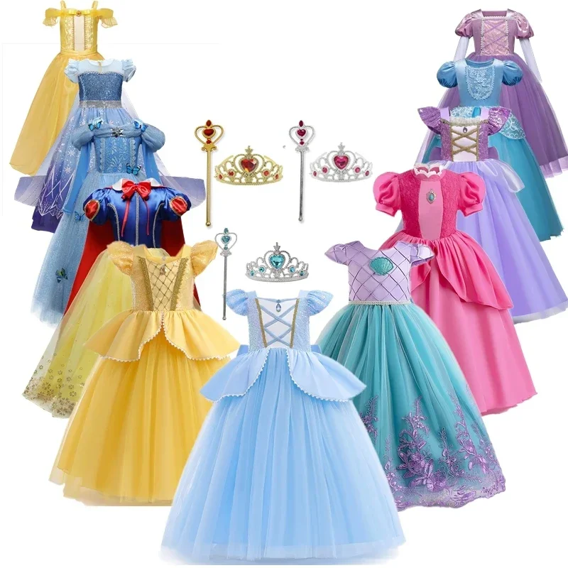 2024 KOMTUME DETI KOSTOM PRE DIEVKY ŠATY HALLOWEEN PRINCESS MERADAD COSPLAY PARTY RAPUNZEL CINDINELA ELSA BARDEL