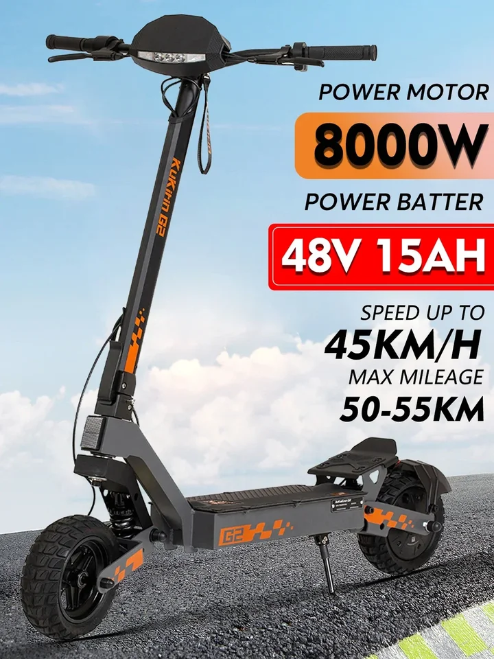 2024 Kukirin G2 800W 48V15AH Elektrický skúter Maximálna rýchlosť 45-50 km/h 10 palcov