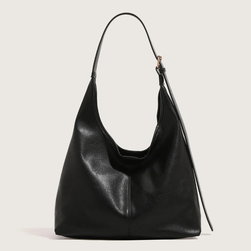 2024 Lady Commuter Ramery Tašky Nové dámske tašky móda PU mäkká pokožka retro solídna farba vo voľnom čase Všestranný trend Texture TOTA