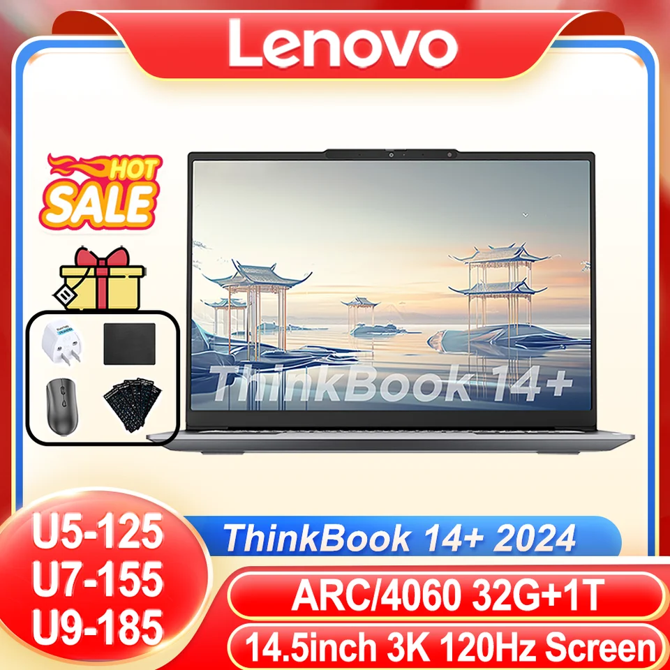 2024 Lenovo Thinkbook 14+ U5-125/U7-155/U9-185 14.5inch 3K 120 Hz