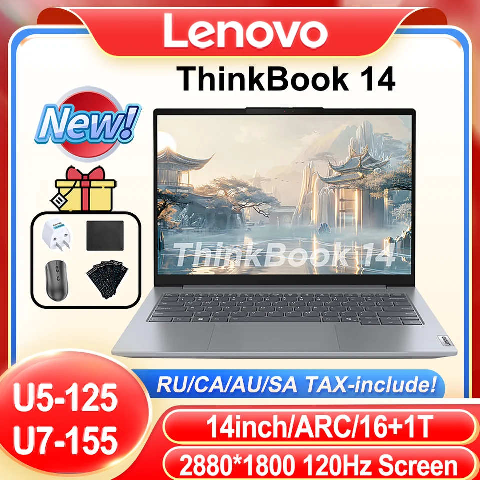 2024 Lenovo Thinkbook 14 U5/U7 14inch 2,8K 120 Hz 100% SRGB 400NIT SCREE