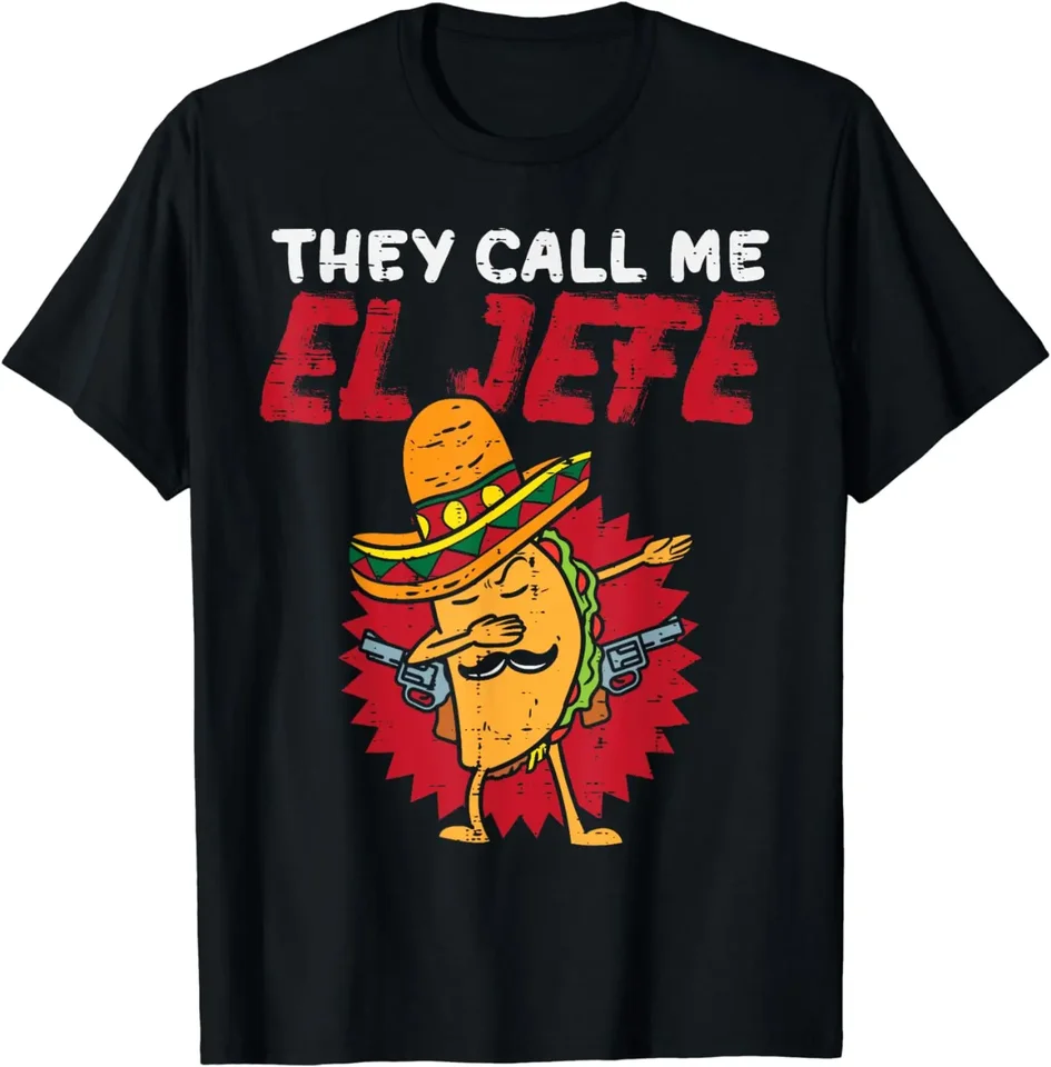2024 letné vrcholy, ktoré mi hovoria El Jefe Taco Funny Boss Cinco de Mayo Men Boys Tričko