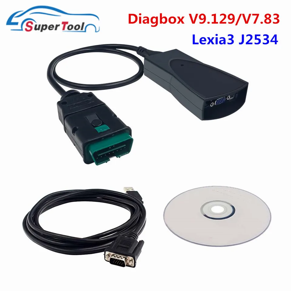 2024 Lexia3 Diagbox V9.129 V9.85 OBD2 Diagnostický nástroj Lexia 3 PP2000 V9.125 V9.91 V7.83 OBDII kódový skener pre Citroen/Peugeot