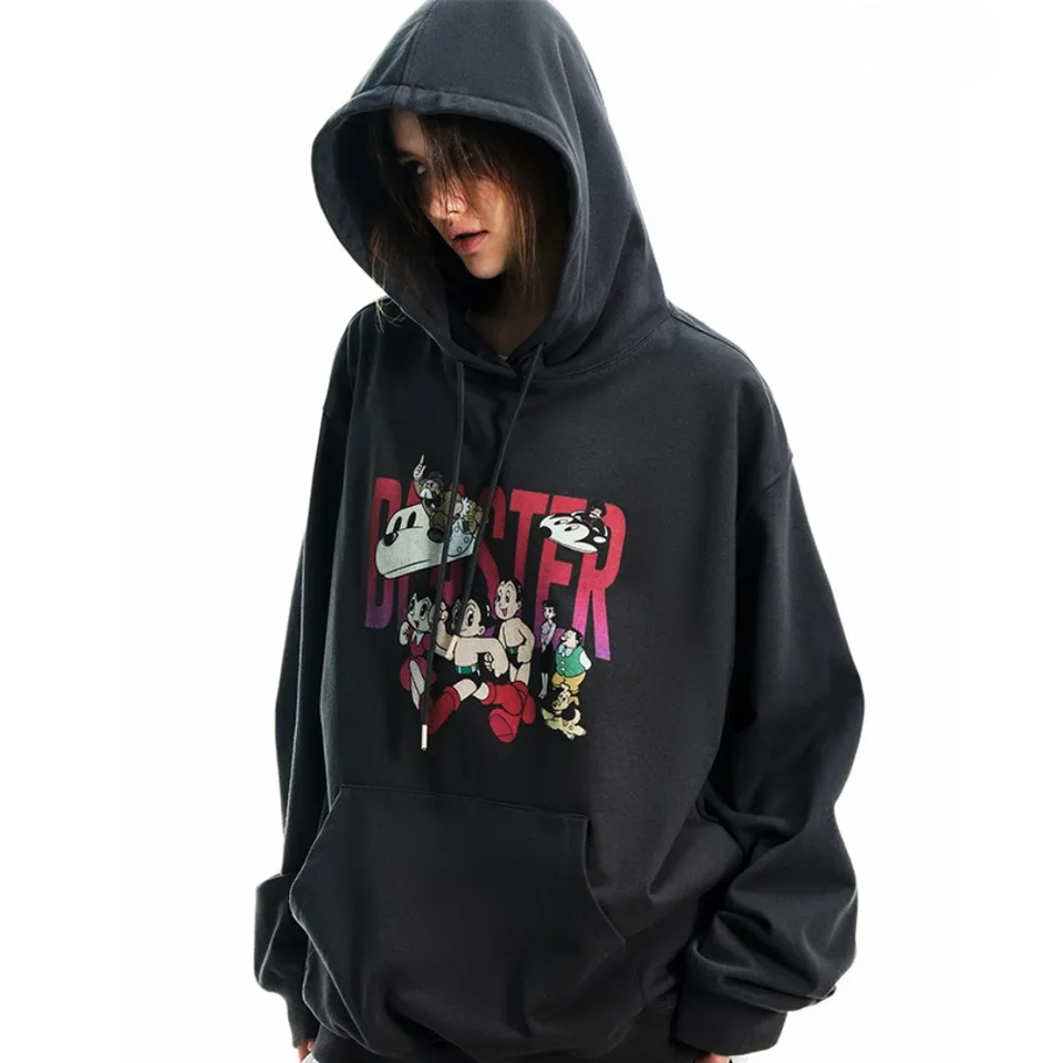 2024 LIGHT LUXURY Niche Cartoon Astro Boy Dámsky vzor módny trend mikina Casy Gothic Y2K Top Beaster Mikirka