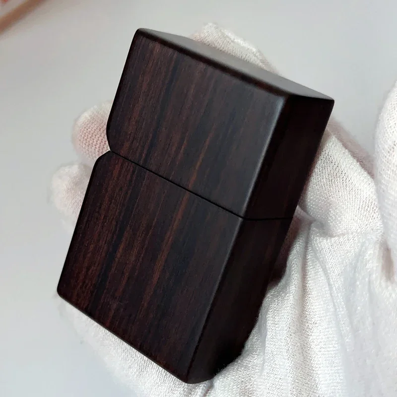 2024 MAHOGANY Ručne vyrezávaný petrolej svetlivý vetruvzdorný brúsny koleso Sandalwood Lighter Prispôsobený tvorivý zbierka darček