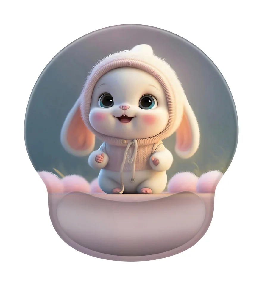 2024 Mashimaro Cute Mouse podložka s odpočinkom na zápästie, ktoré nie je sklzom gumáre roztomilé anime počítačové klávesnice Pad Office Play Games Non-Slip Pad