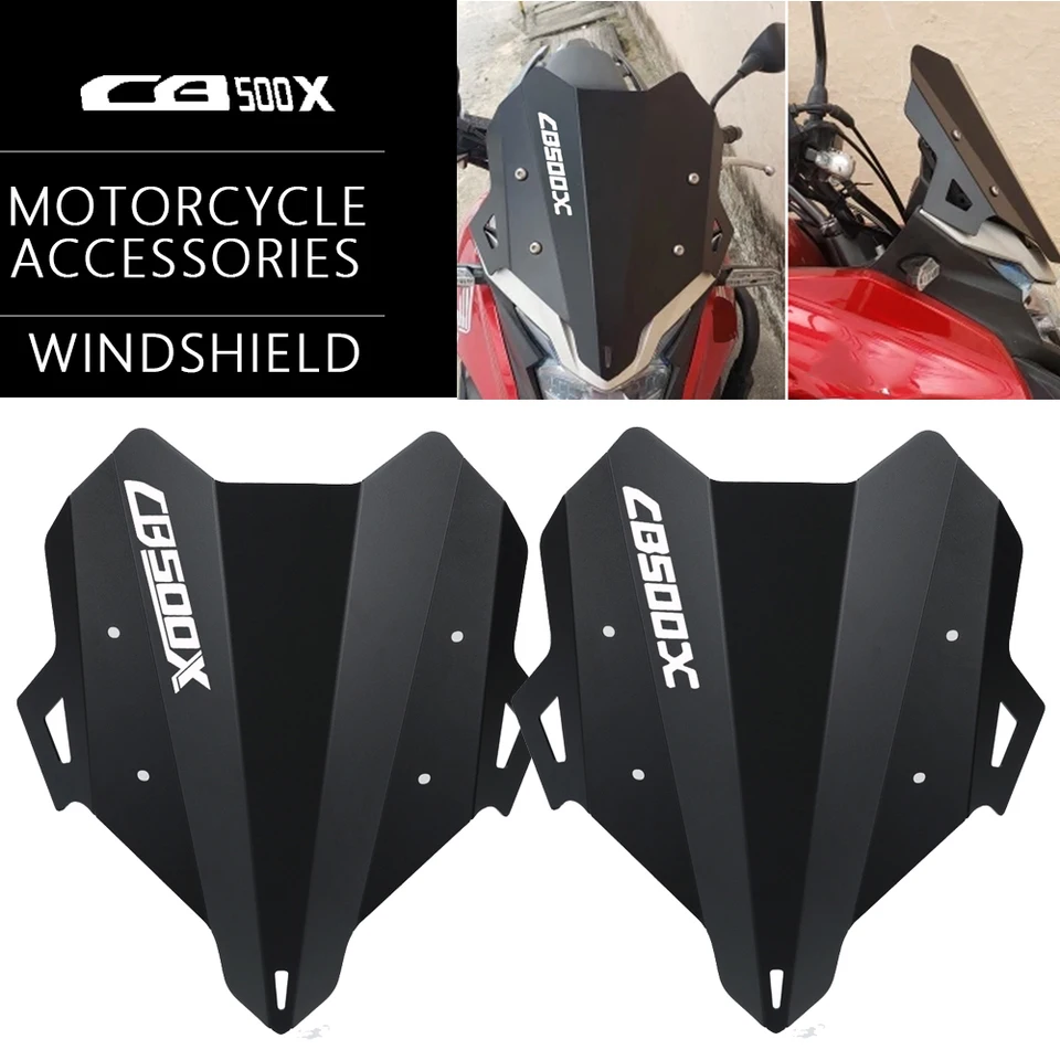 2024 Motocyklové príslušenstvo Černé sklo veterného štítu pre chránič obrazovky pre Honda CB500X CB 500 x CB500 500X 2019-2023