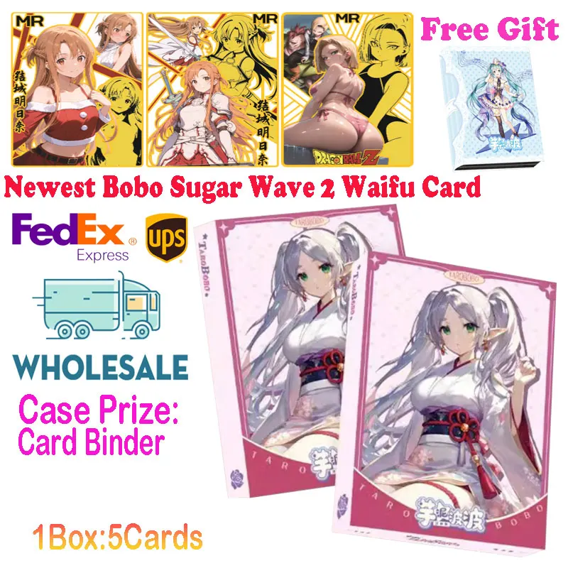 2024 Najnovší bobo Sugar Wave 2 Goddess Story Collection Card Card Waifu Swimsuit Bikini Booster Box TCG CCG Trading Habbies Darček
