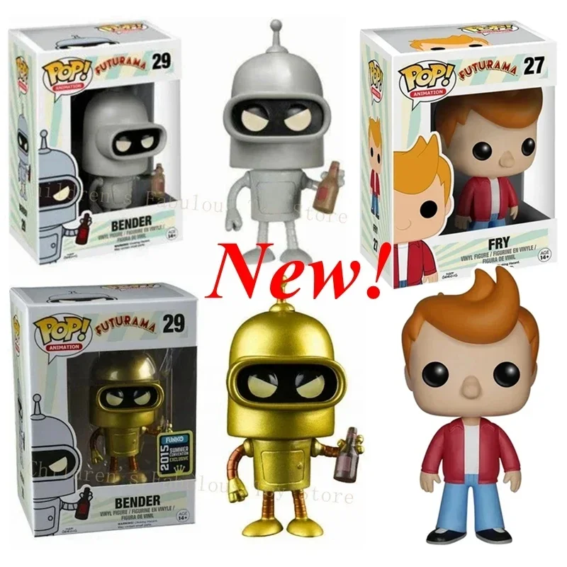 2024 Najnovší Funko Pop PVC akčná figúrka Cartoon Hračky Fry #27 #29 Bender Exclusive Model Collection pre deti darčeky