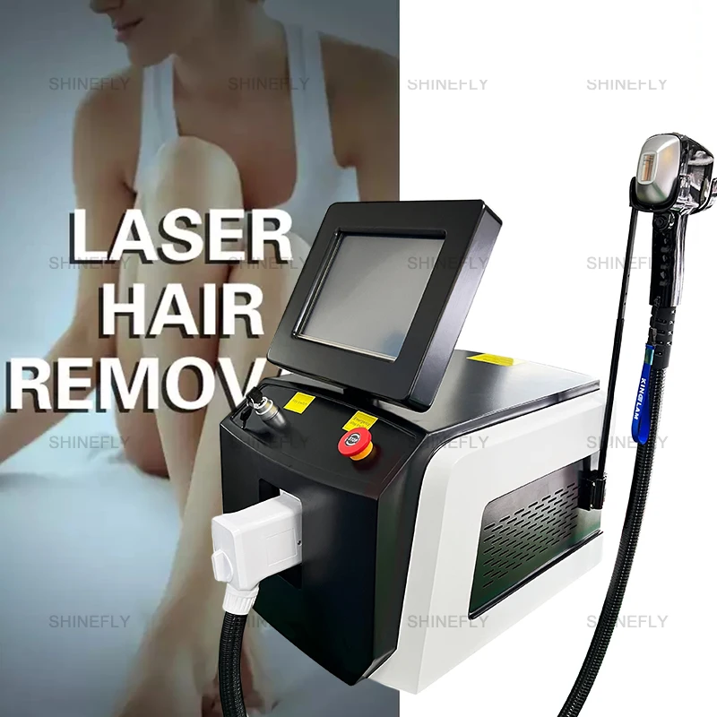 2024 Najnovší prenosný 755 808 1064 laser Diodo 808 Diode laserové vlasy Odstraňovanie stroja Profesionálne najpredávanejšie