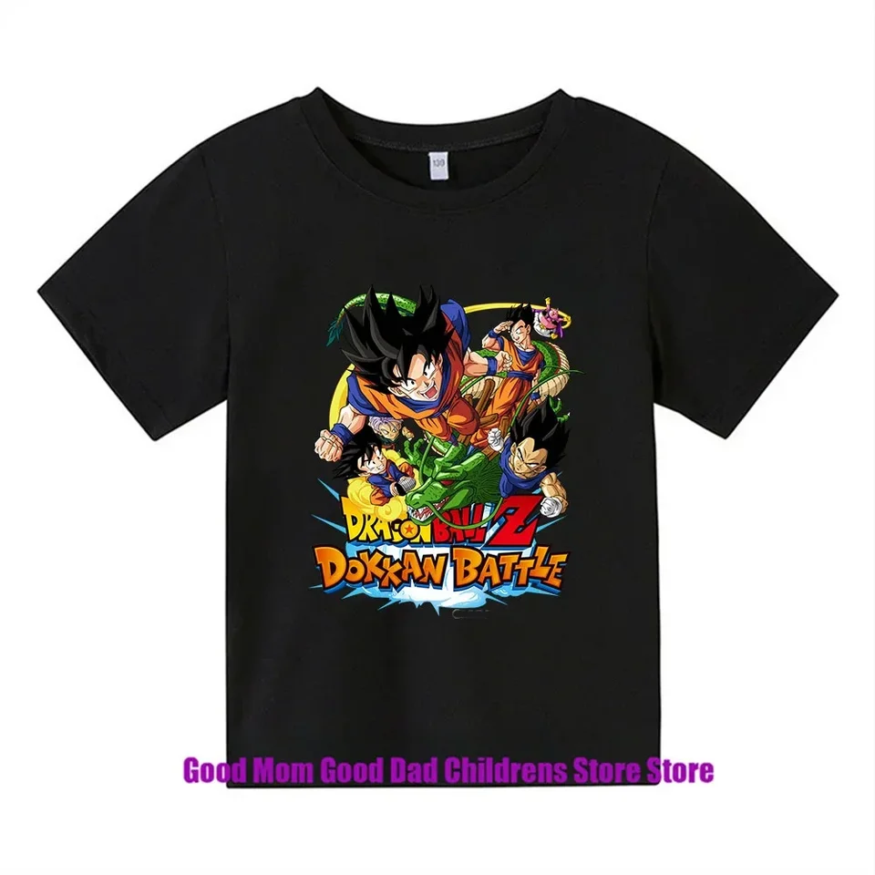 2024 New Dragon Ball Zkakarotte Summer Cool Detský tričko pre voľný čas Tričko Tričko a dievčatá 3-15 narodeninové darček