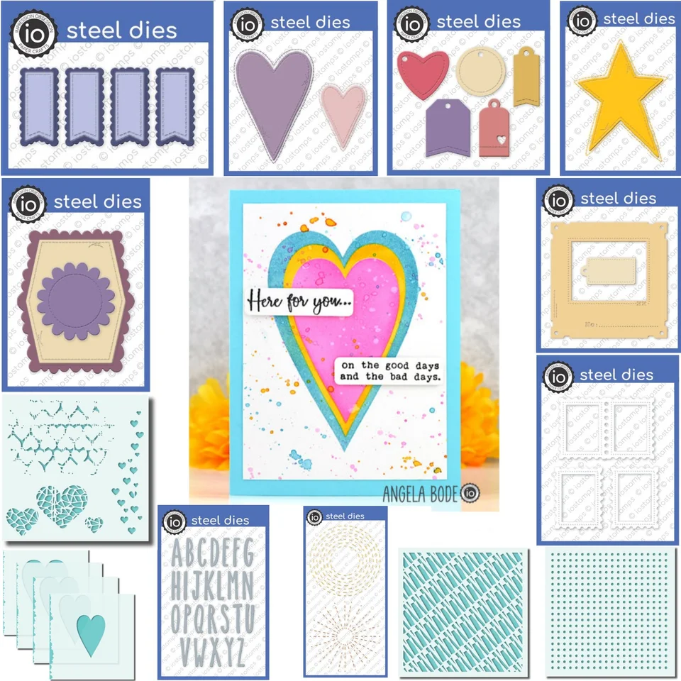2024 New Heart Star Abeceda Scalloped Frame kovové rezanie matrici šablón pre domácich majstrov zdobenie scrapbook papierová karta remeselníka