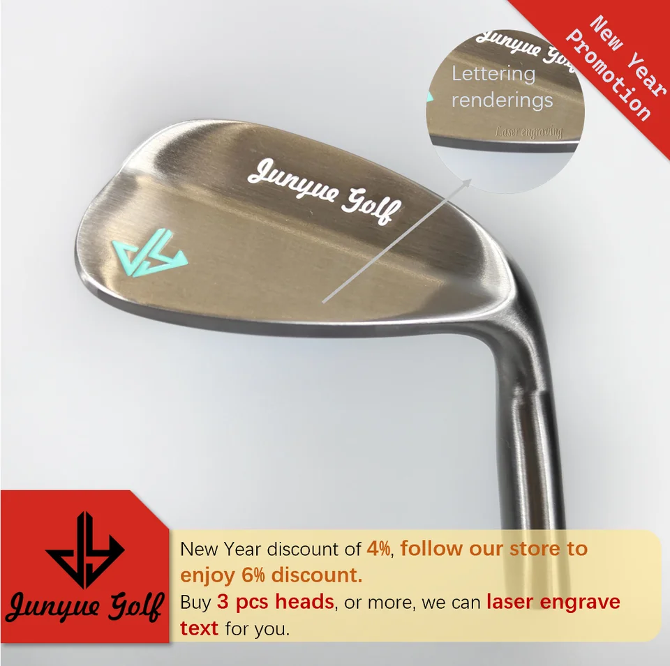 2024 New Junyue Golf Wedge Culb Head s 8 uhlami vrátane 48, 50, 52, 54, 56, 58, 60, 62