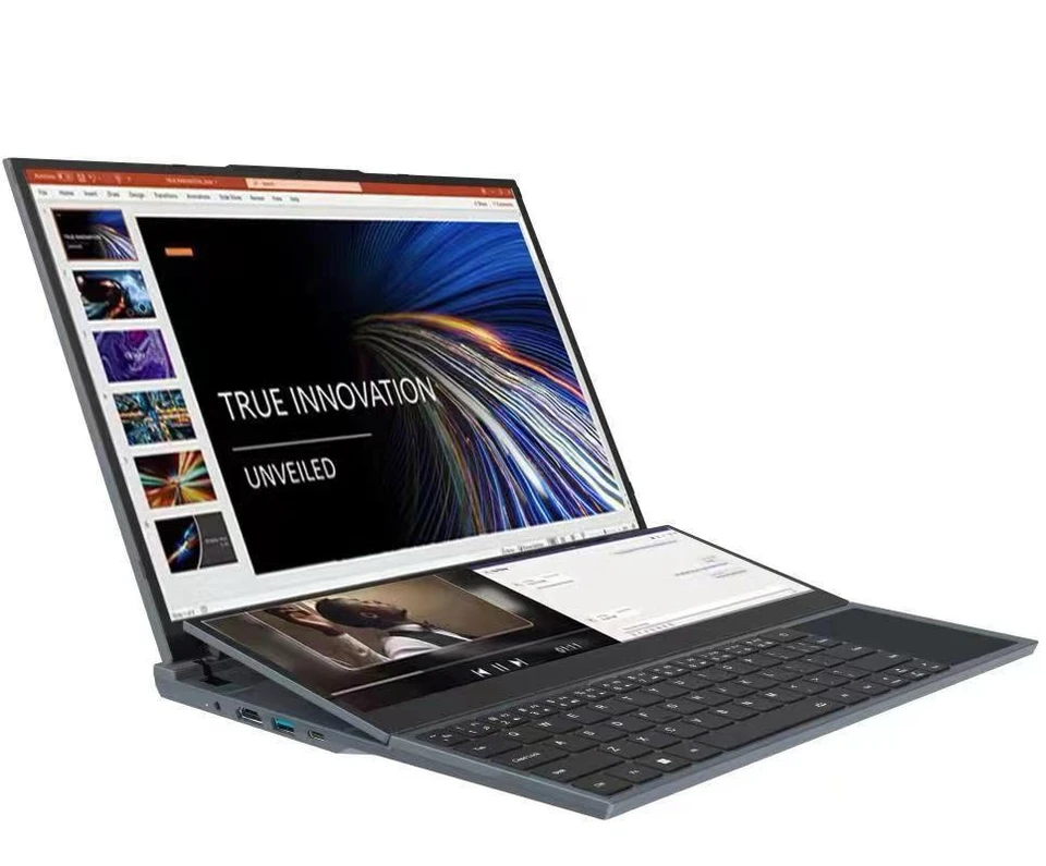 2024 New L Core i9-10885H procesor Dual Screen 16 Inc+14-palcová dotyková obrazovka kovový laptop Zenbook Duo Business Laptops