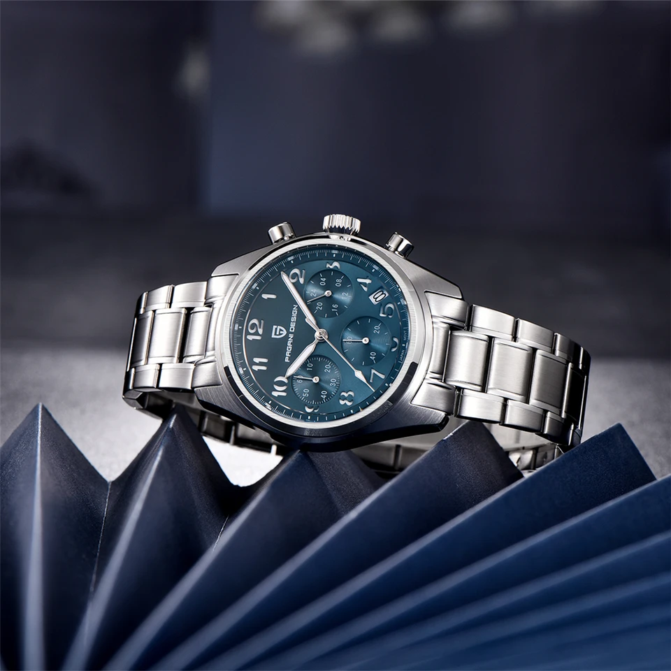2024 New Pagani Design Men's Sports Quartz Watches Top Brand Sapphire z nehrdzavejúcej ocele Pilot's Watches Chronograph Watch for Men