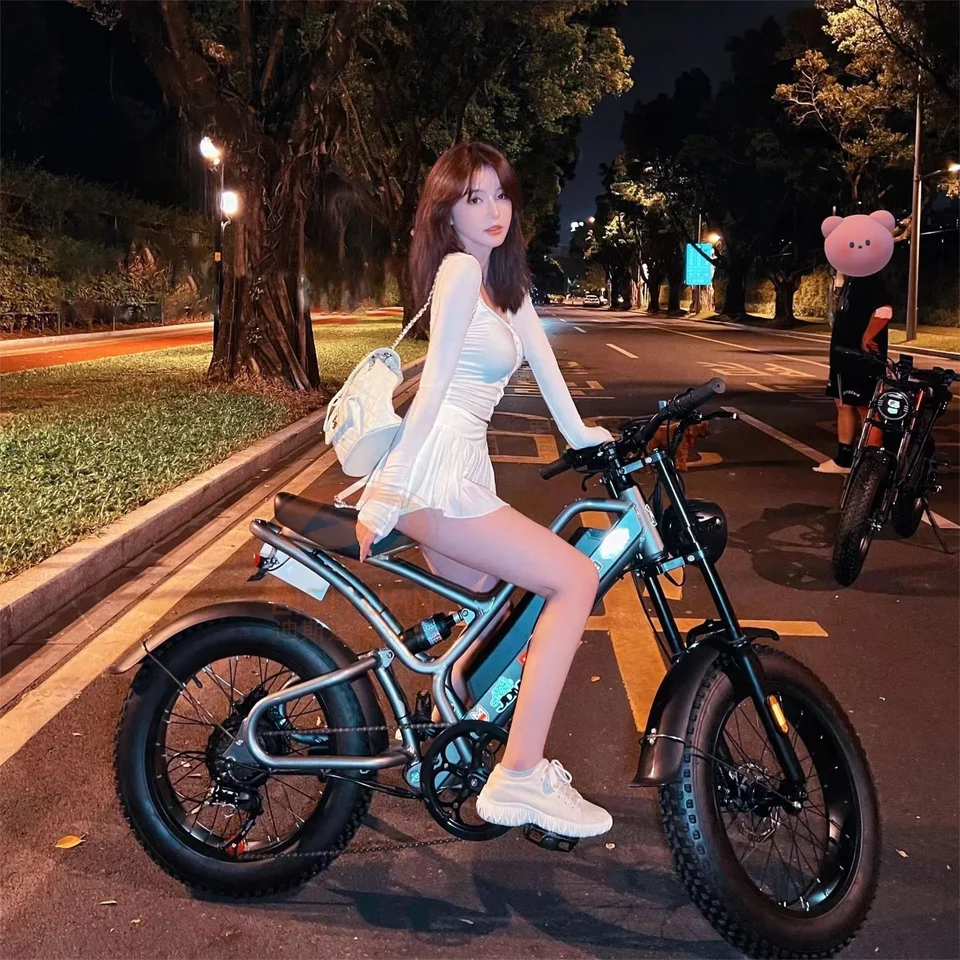 2024 New S9 Electric Mountain Bicycle 48V 750W 500 W 20 palcových tukových pneumatík V20 EU rýchla lítiová zliatina zliatiny Ebike
