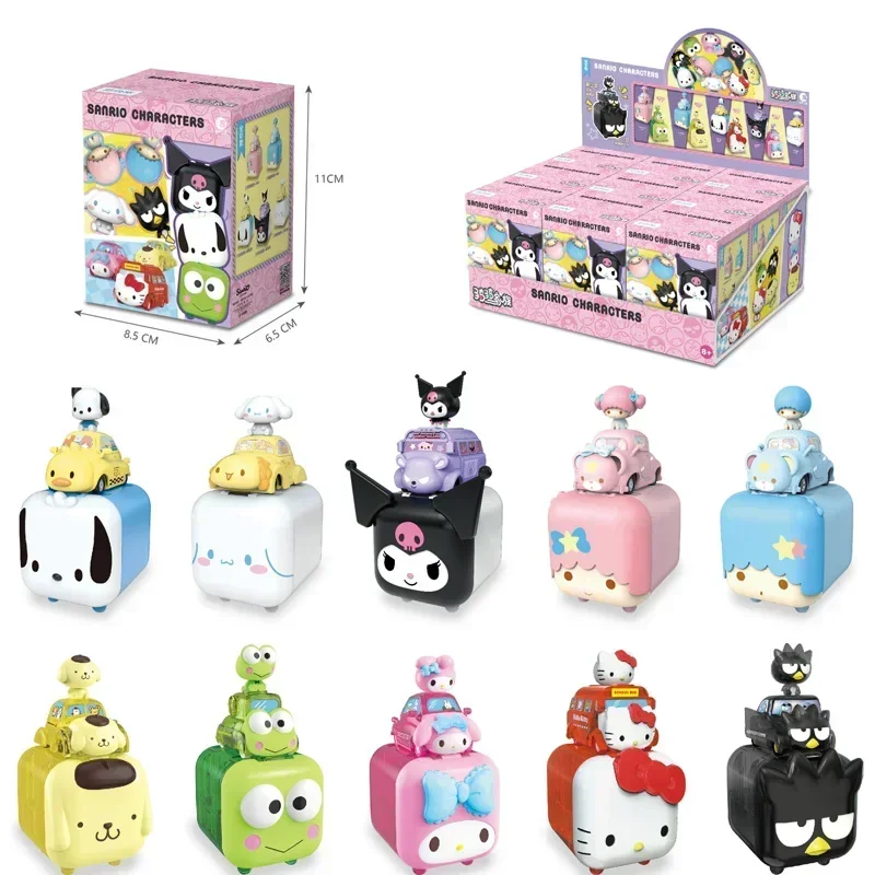 2024 New Sanrio Blind Box Hračky Hračky Building Blocks Model Model Ozdoby Kawaii anime bábika tajomstvo Detské darčeky
